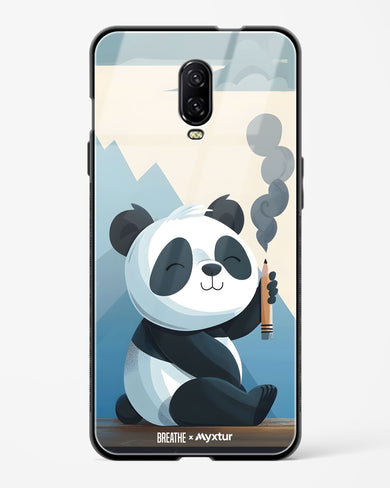 Pencil Panda Pal [BREATHE] Glass Case Phone Cover (OnePlus)