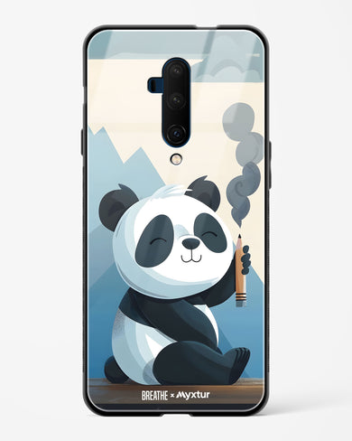 Pencil Panda Pal [BREATHE] Glass Case Phone Cover (OnePlus)