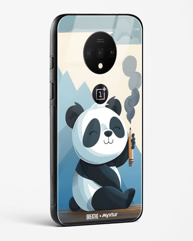 Pencil Panda Pal [BREATHE] Glass Case Phone Cover (OnePlus)