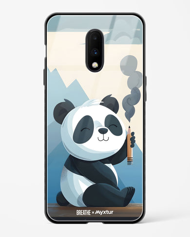 Pencil Panda Pal [BREATHE] Glass Case Phone Cover (OnePlus)