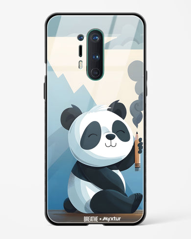 Pencil Panda Pal [BREATHE] Glass Case Phone Cover (OnePlus)