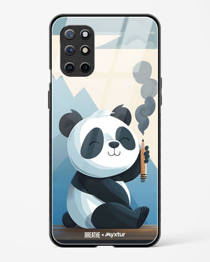 Pencil Panda Pal [BREATHE] Glass Case Phone Cover (OnePlus)