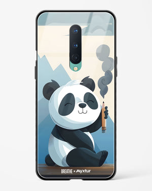 Pencil Panda Pal [BREATHE] Glass Case Phone Cover (OnePlus)