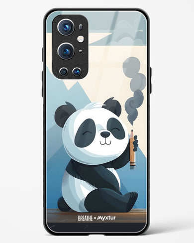 Pencil Panda Pal [BREATHE] Glass Case Phone Cover (OnePlus)