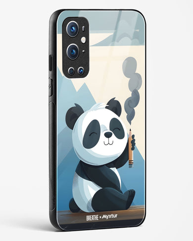 Pencil Panda Pal [BREATHE] Glass Case Phone Cover (OnePlus)