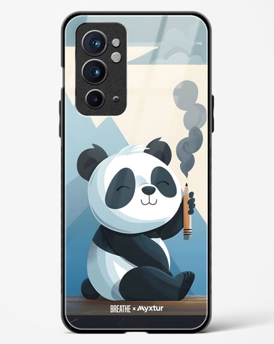 Pencil Panda Pal [BREATHE] Glass Case Phone Cover (OnePlus)