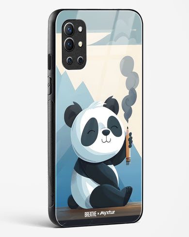 Pencil Panda Pal [BREATHE] Glass Case Phone Cover (OnePlus)