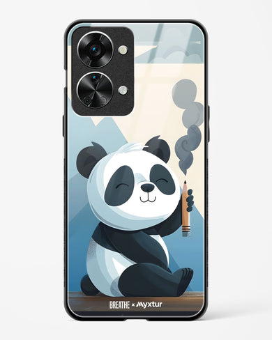 Pencil Panda Pal [BREATHE] Glass Case Phone Cover (OnePlus)