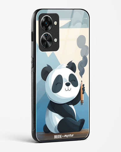 Pencil Panda Pal [BREATHE] Glass Case Phone Cover (OnePlus)