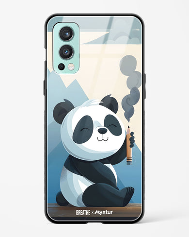 Pencil Panda Pal [BREATHE] Glass Case Phone Cover (OnePlus)