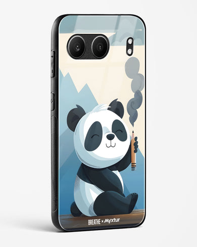 Pencil Panda Pal [BREATHE] Glass Case Phone Cover (OnePlus)
