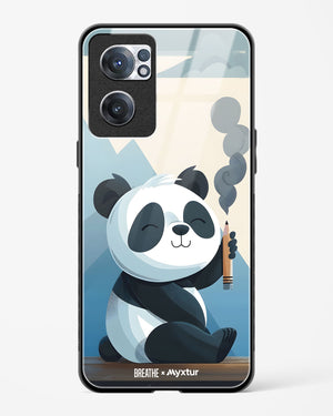 Pencil Panda Pal [BREATHE] Glass Case Phone Cover (OnePlus)