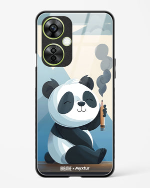 Pencil Panda Pal [BREATHE] Glass Case Phone Cover (OnePlus)
