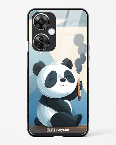 Pencil Panda Pal [BREATHE] Glass Case Phone Cover (OnePlus)