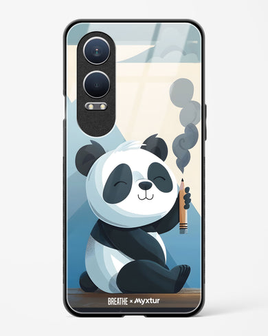 Pencil Panda Pal [BREATHE] Glass Case Phone Cover (OnePlus)