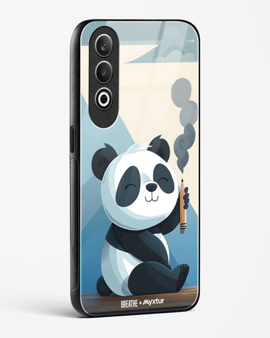 Pencil Panda Pal [BREATHE] Glass Case Phone Cover (OnePlus)