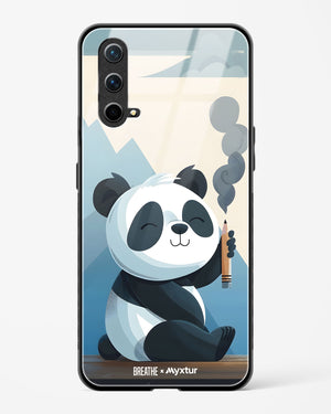 Pencil Panda Pal [BREATHE] Glass Case Phone Cover (OnePlus)
