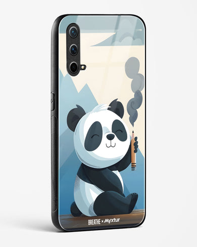 Pencil Panda Pal [BREATHE] Glass Case Phone Cover (OnePlus)