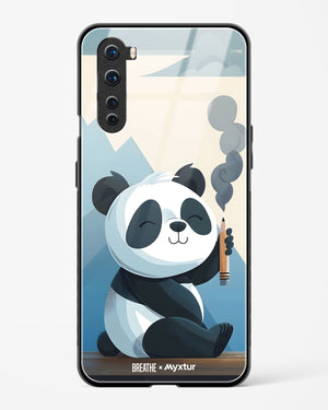 Pencil Panda Pal [BREATHE] Glass Case Phone Cover (OnePlus)
