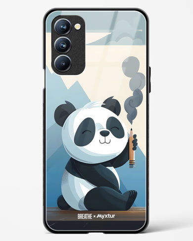 Pencil Panda Pal [BREATHE] Glass Case Phone Cover (Oppo)