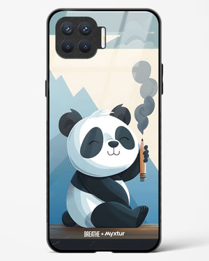 Pencil Panda Pal [BREATHE] Glass Case Phone Cover (Oppo)