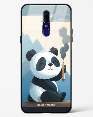 Pencil Panda Pal [BREATHE] Glass Case Phone Cover (Oppo)