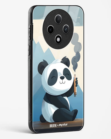 Pencil Panda Pal [BREATHE] Glass Case Phone Cover (Oppo)