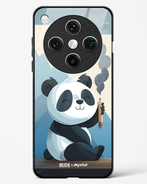 Pencil Panda Pal [BREATHE] Glass Case Phone Cover (Oppo)