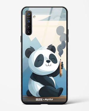 Pencil Panda Pal [BREATHE] Glass Case Phone Cover (Oppo)