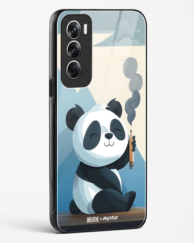 Pencil Panda Pal [BREATHE] Glass Case Phone Cover (Oppo)