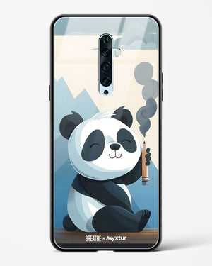 Pencil Panda Pal [BREATHE] Glass Case Phone Cover (Oppo)