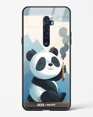 Pencil Panda Pal [BREATHE] Glass Case Phone Cover (Oppo)