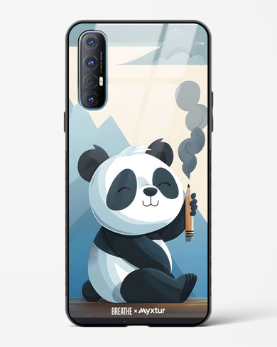 Pencil Panda Pal [BREATHE] Glass Case Phone Cover (Oppo)