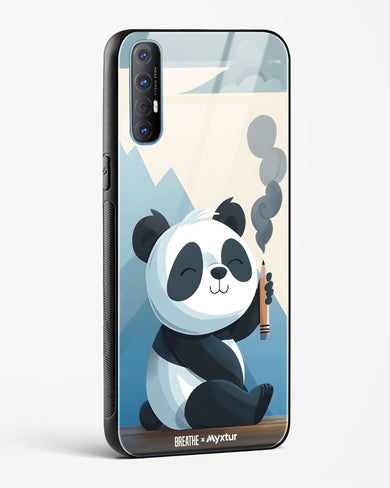 Pencil Panda Pal [BREATHE] Glass Case Phone Cover (Oppo)