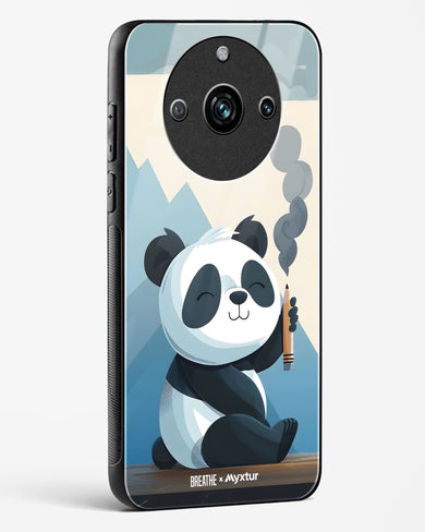 Pencil Panda Pal [BREATHE] Glass Case Phone Cover (Realme)