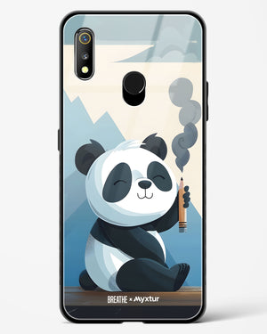 Pencil Panda Pal [BREATHE] Glass Case Phone Cover (Realme)