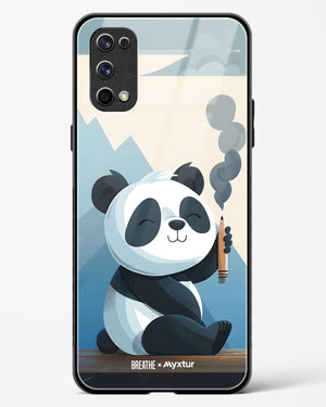 Pencil Panda Pal [BREATHE] Glass Case Phone Cover (Realme)