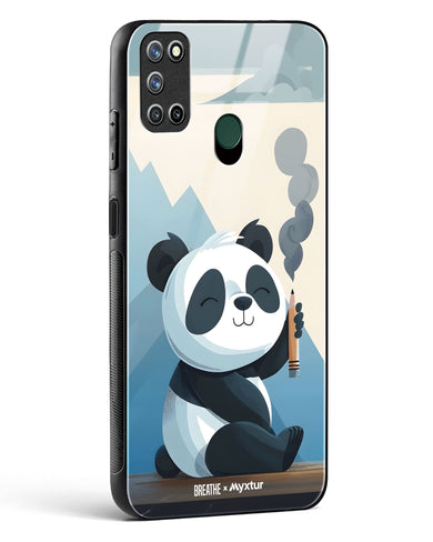 Pencil Panda Pal [BREATHE] Glass Case Phone Cover (Realme)