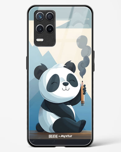 Pencil Panda Pal [BREATHE] Glass Case Phone Cover (Realme)