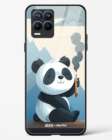 Pencil Panda Pal [BREATHE] Glass Case Phone Cover (Realme)