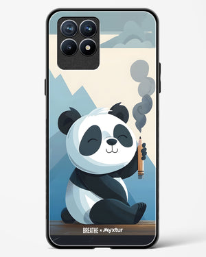 Pencil Panda Pal [BREATHE] Glass Case Phone Cover (Realme)