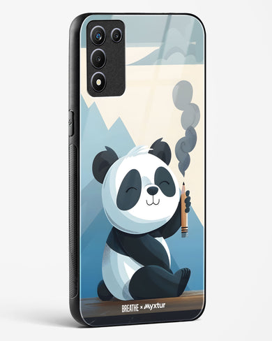 Pencil Panda Pal [BREATHE] Glass Case Phone Cover (Realme)