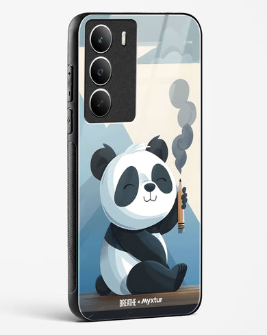 Pencil Panda Pal [BREATHE] Glass Case Phone Cover (Realme)