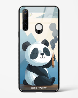 Pencil Panda Pal [BREATHE] Glass Case Phone Cover (Realme)