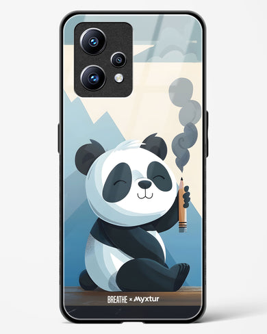 Pencil Panda Pal [BREATHE] Glass Case Phone Cover (Realme)