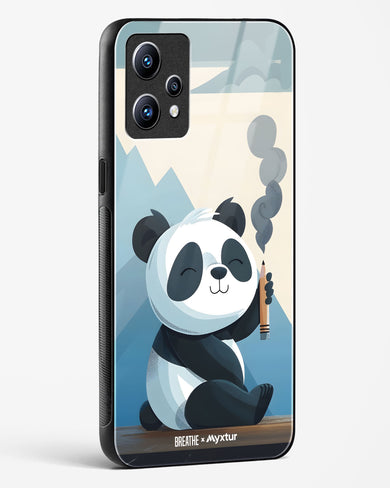 Pencil Panda Pal [BREATHE] Glass Case Phone Cover (Realme)