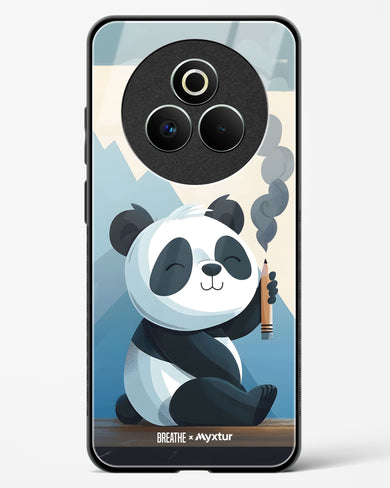 Pencil Panda Pal [BREATHE] Glass Case Phone Cover (Realme)