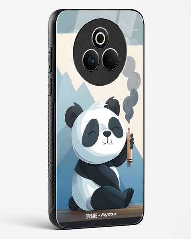 Pencil Panda Pal [BREATHE] Glass Case Phone Cover (Realme)