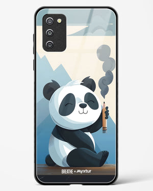 Pencil Panda Pal [BREATHE] Glass Case Phone Cover (Samsung)