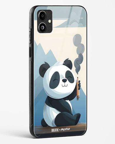 Pencil Panda Pal [BREATHE] Glass Case Phone Cover (Samsung)